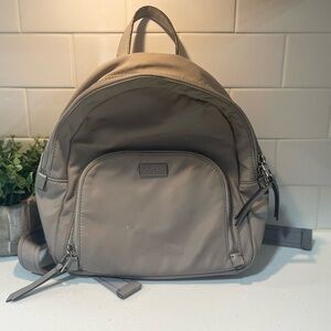 Kate Spade New York Dawn Medium Backpack in Soft Taupe Nylon